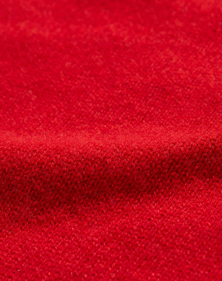 Women’s Red Recycled Cashmere V-Neck